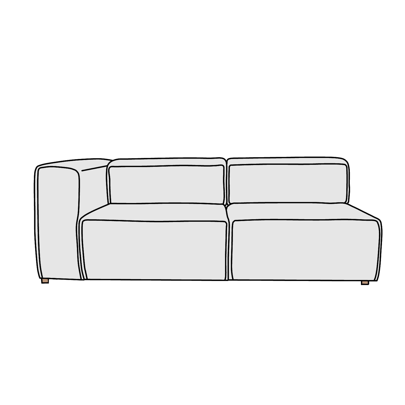 BoConcept（ボーコンセプト） Grosso 2P - 製作したことのあるソファ